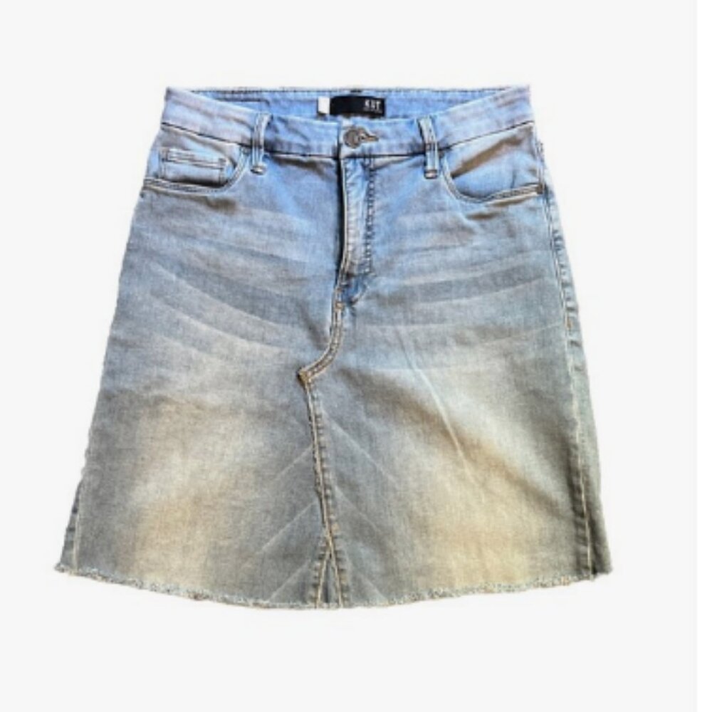 KUT FROM THE KLOTH Denim Skirt Womens Size 8 Knee Length Straight Casual Skirt